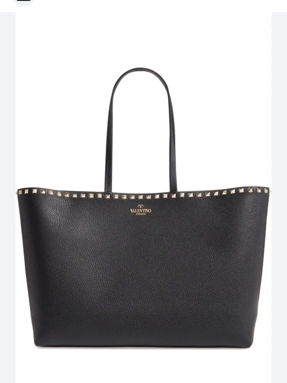 Valentino Garavani Rockstud Leather Tote - Black